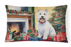 Westie Cozy Christmas Throw Pillow