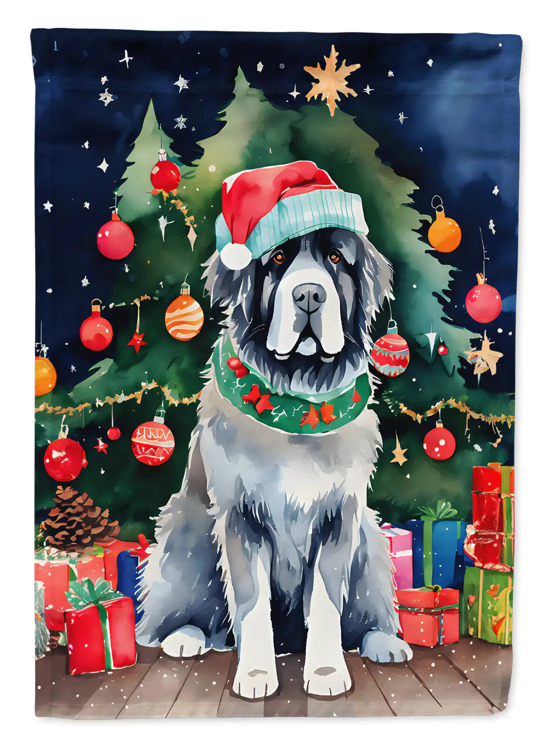 Newfoundland Christmas Garden Flag