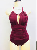 Women's Conservative Triangle One-Piece Swimsuit
