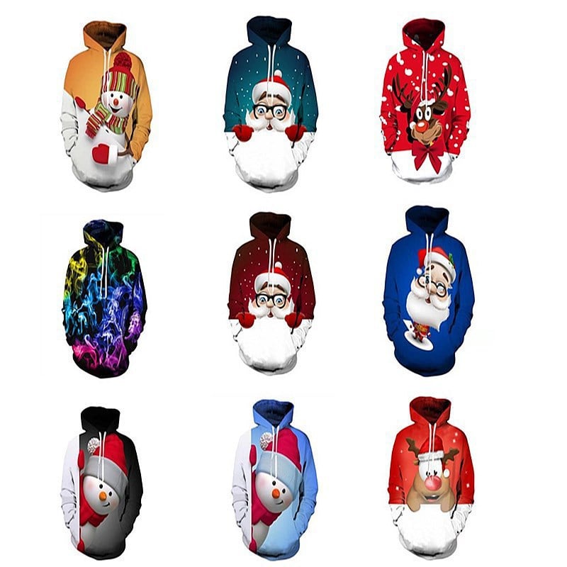 Casual Hooded Pullover Sweater with Print | Streetwear