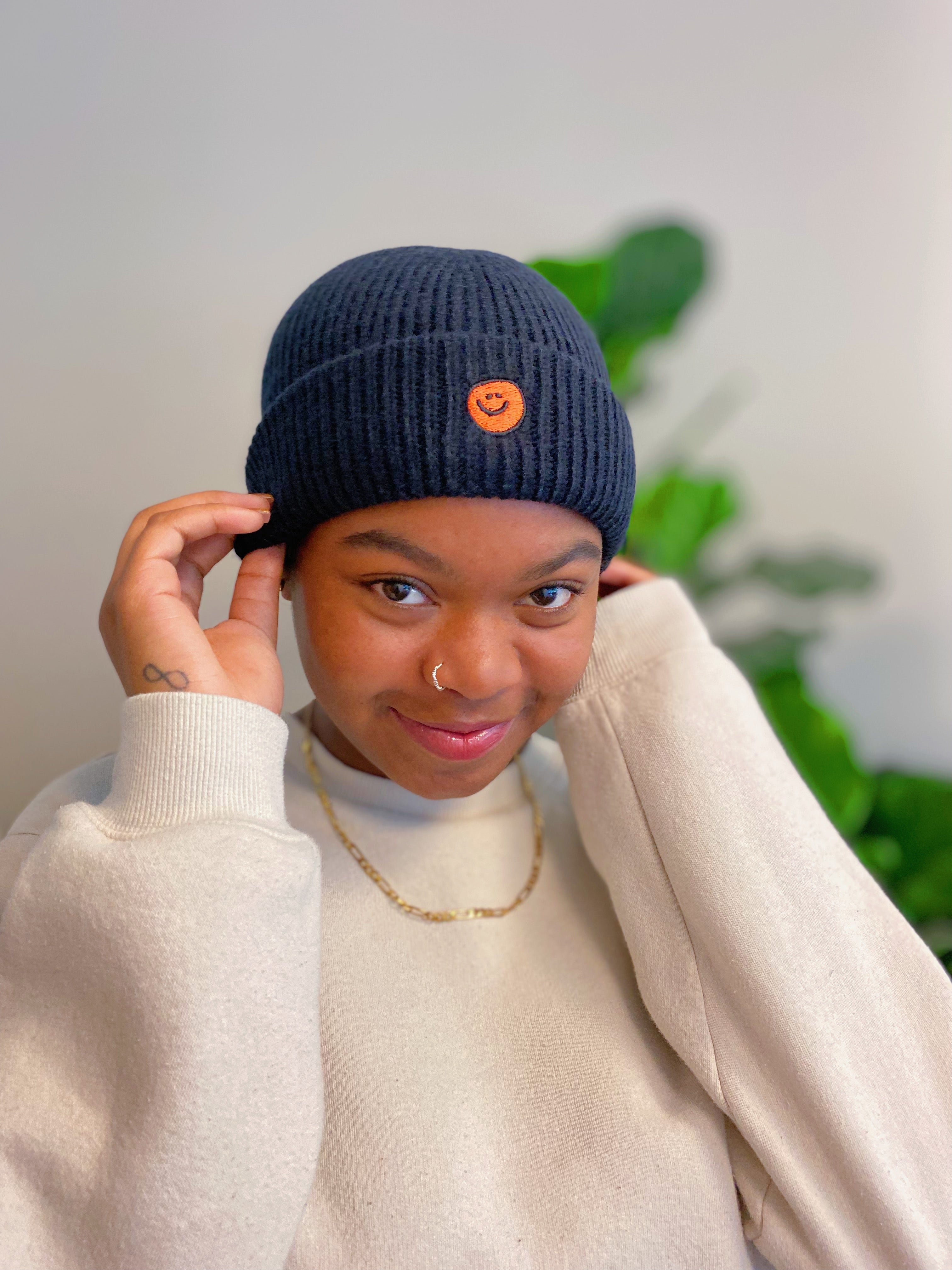 Simply Smile Beanie | Embroidered Cap