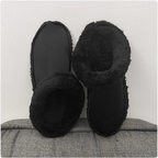 Women's Thermal Plush Cotton Slipper Set