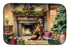 Chesapeake Bay Retriever Cozy Christmas Dish Drying Mat