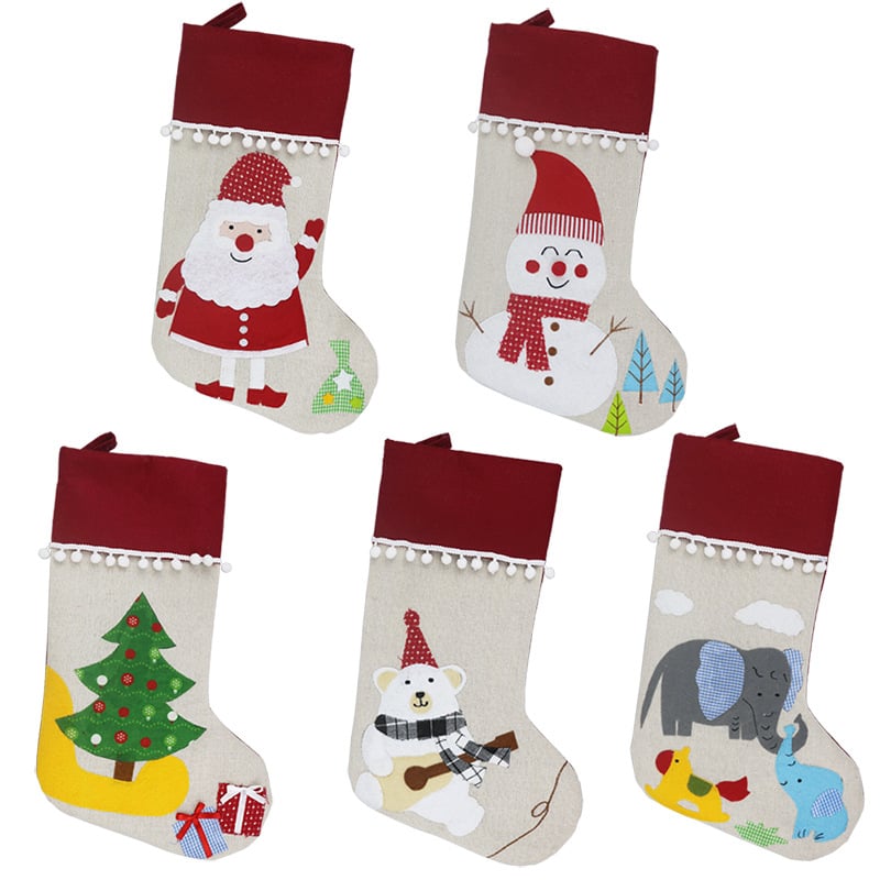 Children's Christmas Socks and Gift Bags Decoration