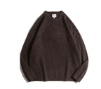 Retro Solid Color Basic Profile Sweater