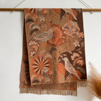 Season Ethnic Birds And Plants Warm Scarf Shawl