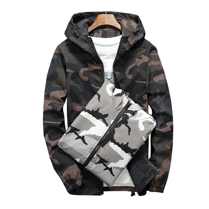 Autumn Hip Hop Jacket for Men and Women with Camouflage