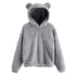 Fluffy Rabbit Ears Hooded Warm Sweater