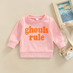 Casual Letter Print Sweater for Kids