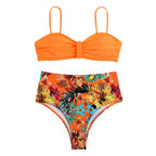 2023 Women's High-Waisted Multi-Color Bikini Set
