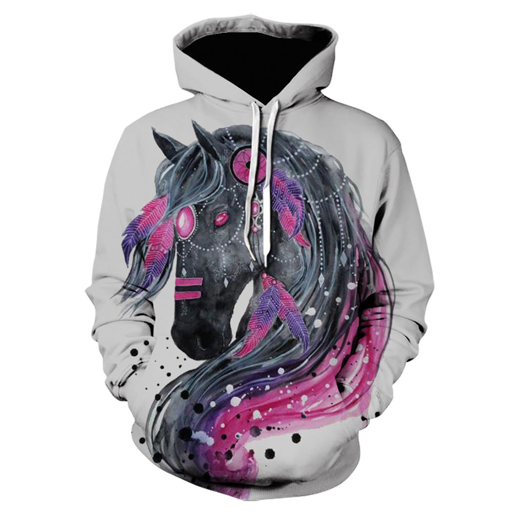 3D Printed Long-Sleeved Hoodie Pullover Sweatshirt | Streetwear