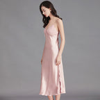 Women’s Silk Long Nightgown - Summer Sleepwear SQ311
