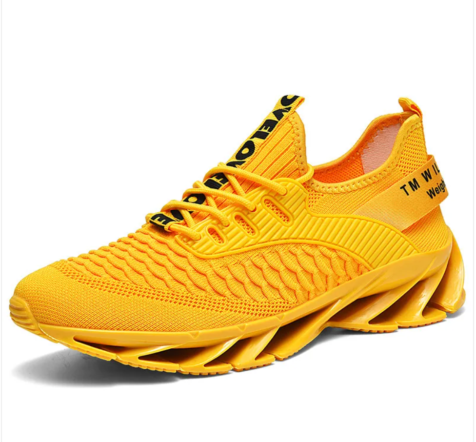 Versatile Knife-Edge White Knit Shoes | Footwear