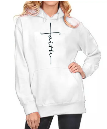Faith Printed Hoodie | Streetwear