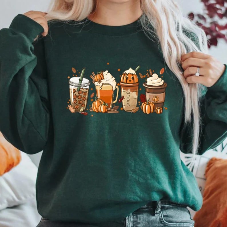 Pumpkin Spice Pullover Long Sleeve Sweater for Fall | Streetwear