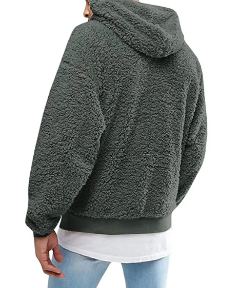European American Wool And Fleece Hooded Men's Hoodie | Streetwear