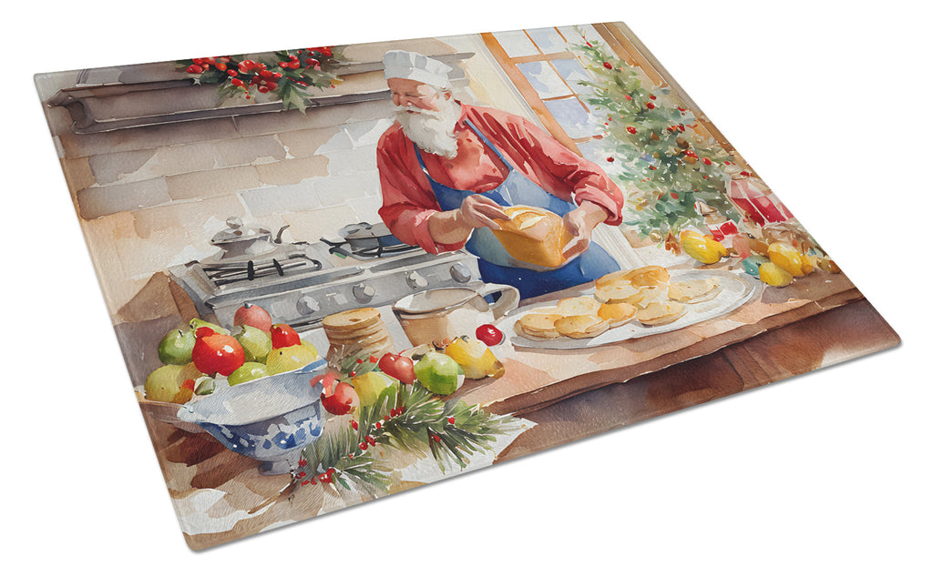 Cookies with Santa Claus Weihnachtsmann Glass Cutting Board