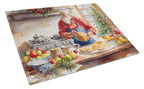 Cookies with Santa Claus Weihnachtsmann Glass Cutting Board