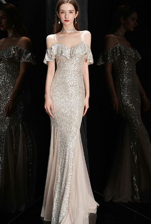 Elegant Women's Camisole Evening Dress for Fashion