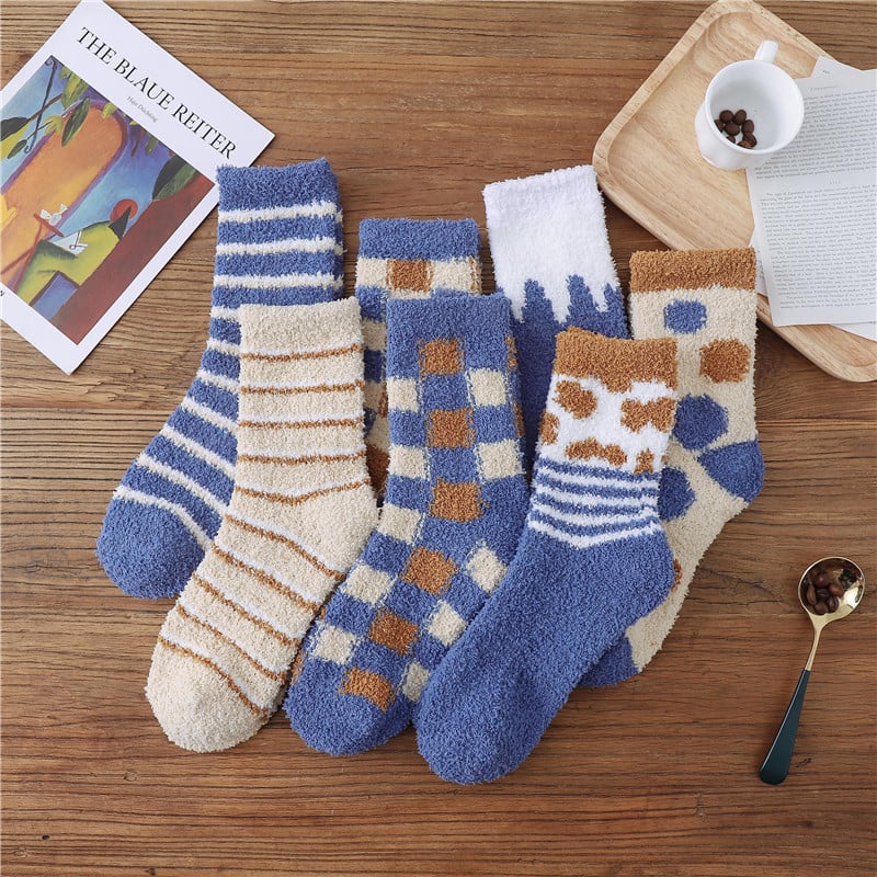 Coral Fleece Cozy Home Sleep Socks