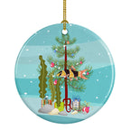 Clown Loach Fish Merry Christmas Ceramic Ornament