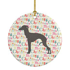 Italian Greyhound #1 Merry Christmas Ceramic Ornament