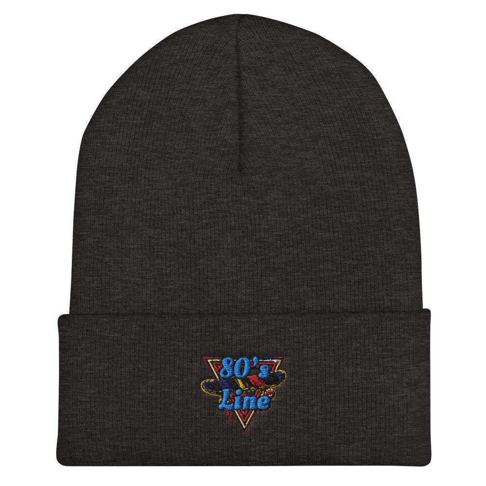 80's Line Cuffed Beanie | Embroidered Cap