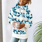 Ladies Printed Long Sleeve Hooded Sweatshirt Top | Streetwear