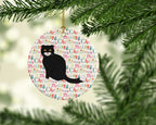 Foldex Exotic Fold #2 Cat Christmas Ceramic Ornament