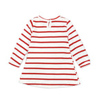 2019 Cotton Christmas Dress for Girls with Snowman Stripes