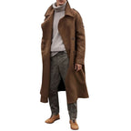 Men's Over-The-Knee Long Woolen Coat