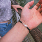 Hand-Woven Titanium Boudoir Bracelet