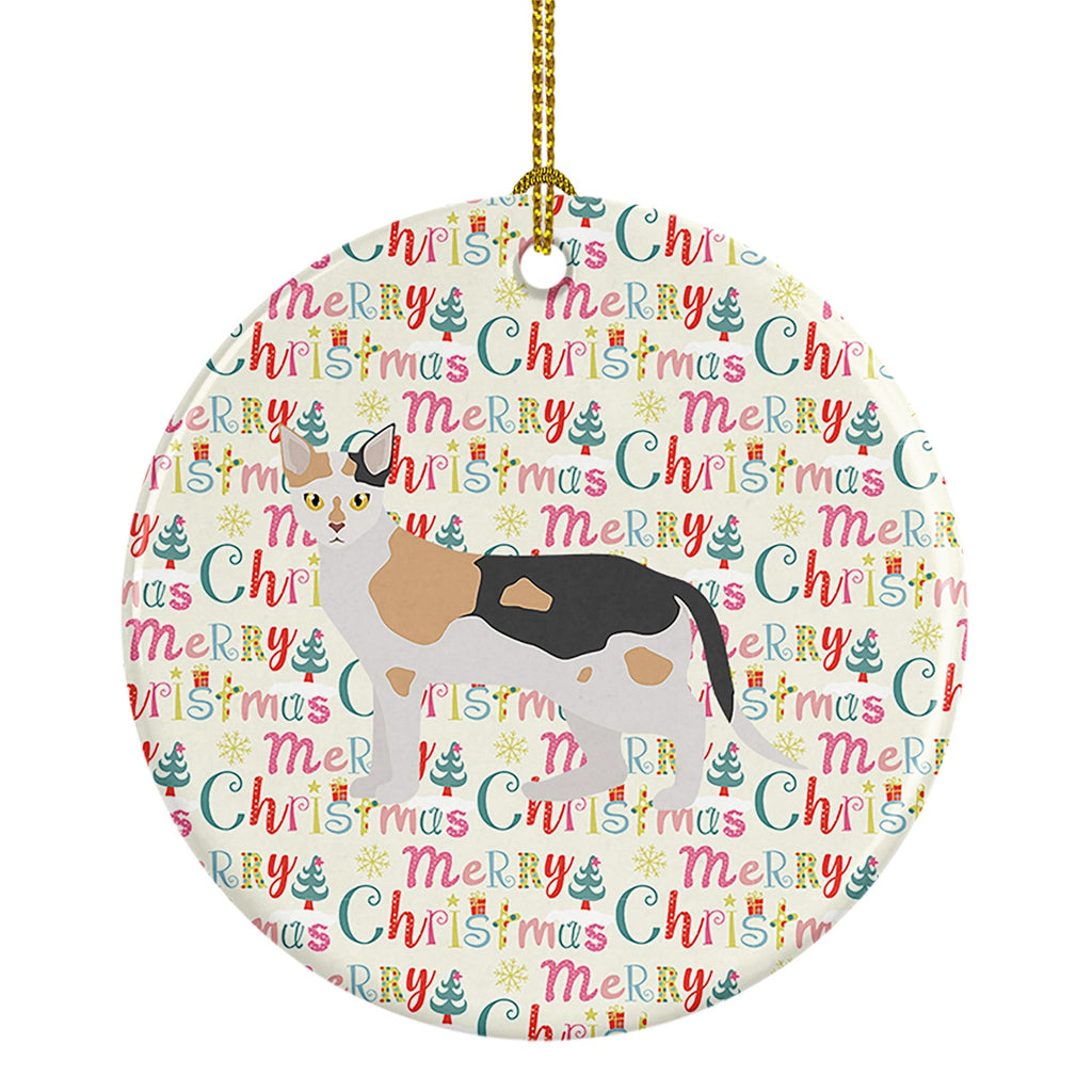 Malayan #1 Cat Christmas Ceramic Ornament