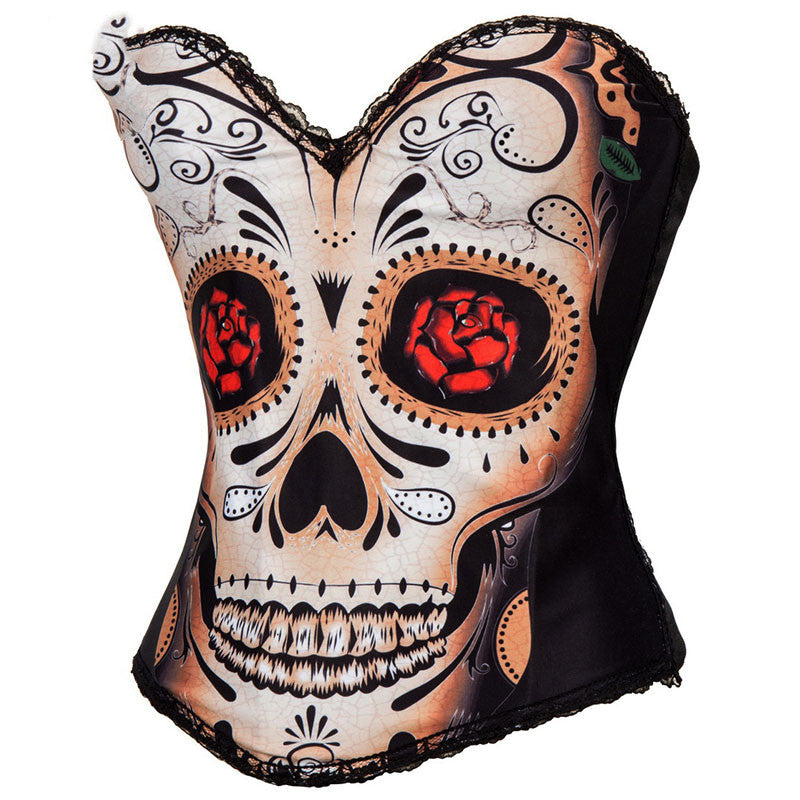 New Halloween Corset Shaping Waist Cincher Dress