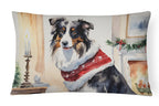 Australian Shepherd Christmas Throw Pillow