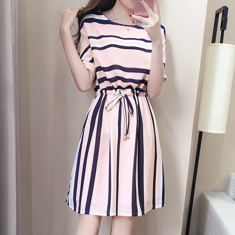 2019 Summer Women's Korean Style A-Line Dress