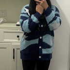 Y2K Preppy Cardigan Sweater for Women - Vintage Style