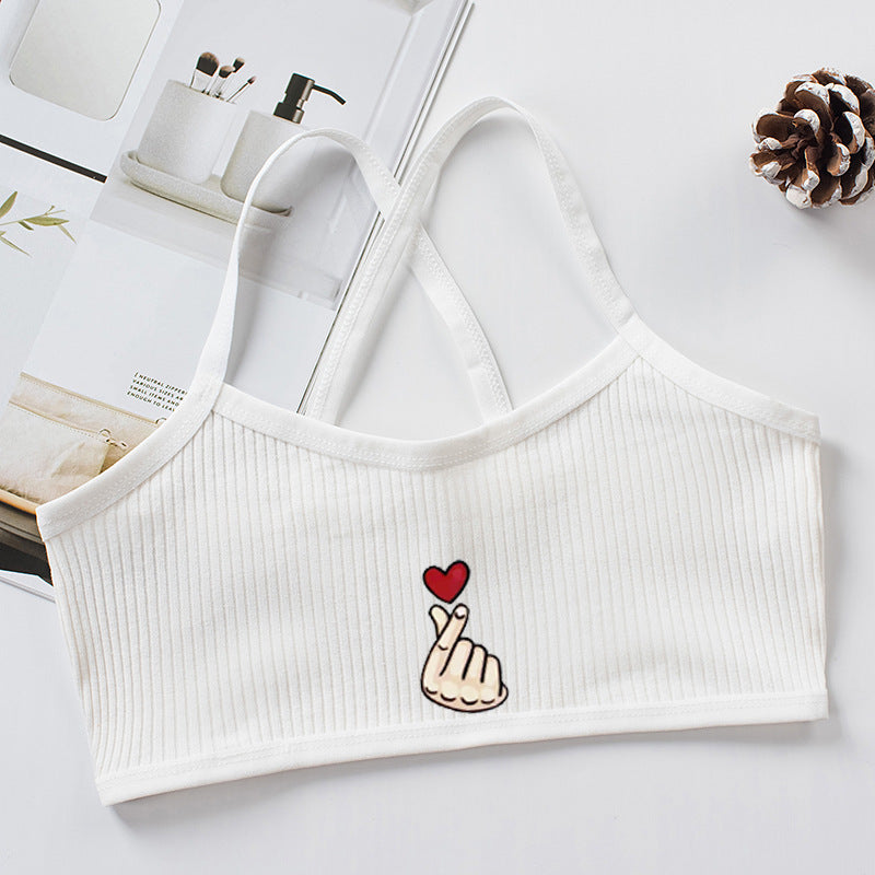 Cotton Tube Top Sling Vest for Girls (Ages 12-18)