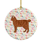 American Bobtail #2 Cat Christmas Ceramic Ornament