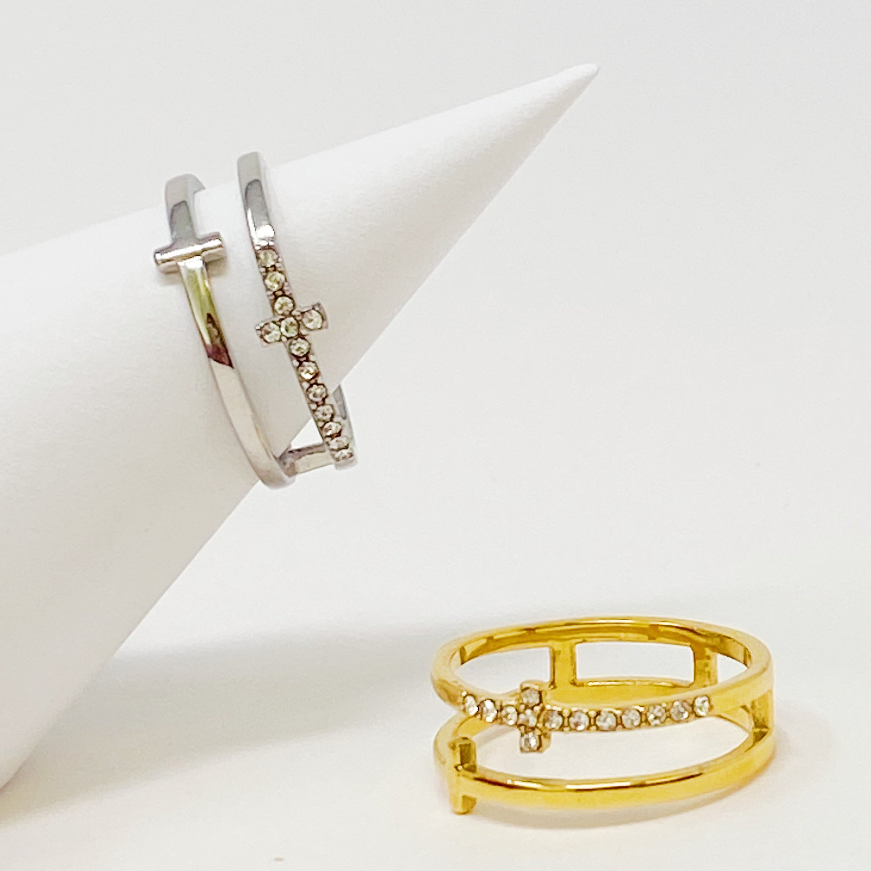 Double Cross Ring - Gold