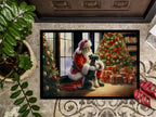 Schnauzer and Santa Claus Doormat