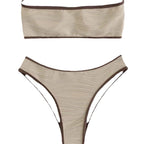 2023 Fashionable Women's Strapless Slim Swimsuit Bulk
