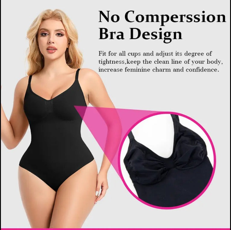 Seamless One-Piece Shapewear Bodysuit for Women