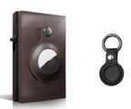 Leather Case Card Holder Aluminum Alloy Crazy Horse