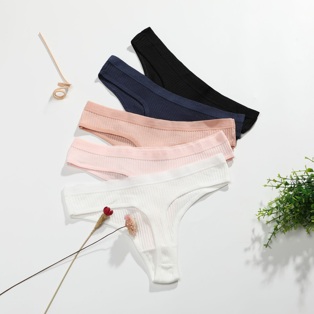 Cotton Sexy Low-Rise Women's Thong Underwear
