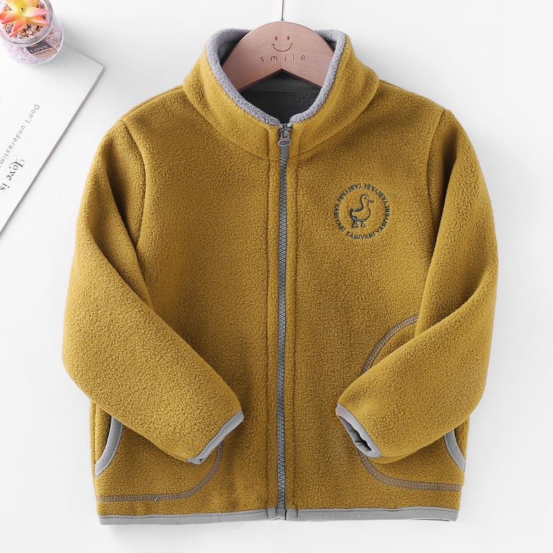 Hooded Polar Fleece Cardigan Set for Kids