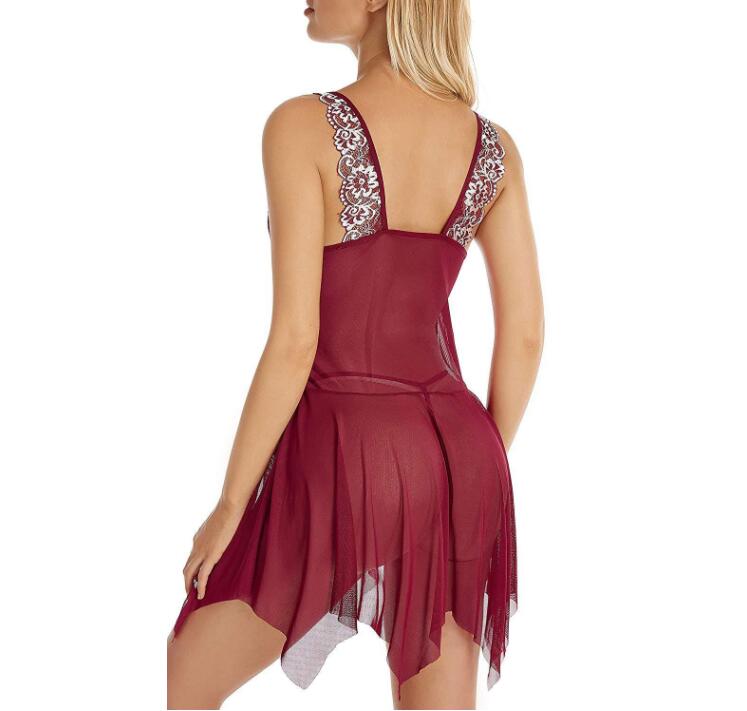 Midnight Charm Plus Size Lace Cami Dress Nightgown