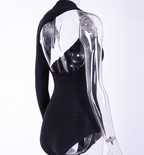Milk Silk One-Shoulder Bodysuit Top