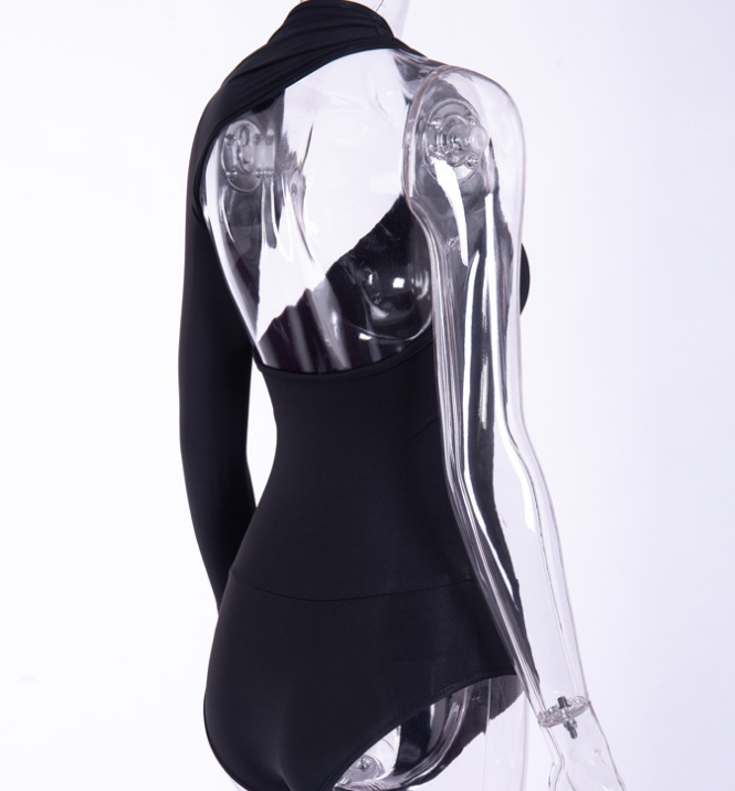 Milk Silk One-Shoulder Bodysuit Top