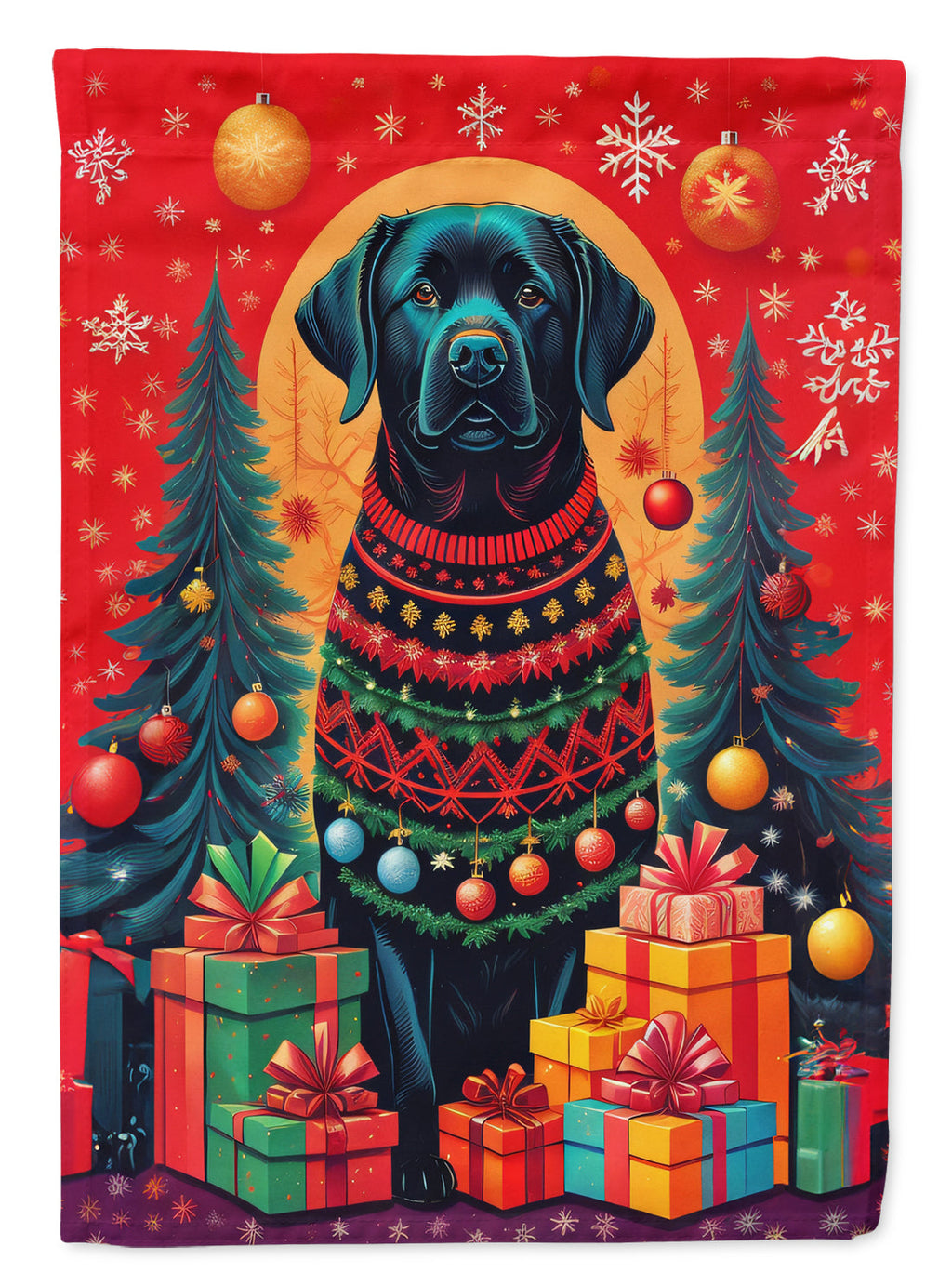 Labrador Retriever Holiday Christmas Garden Flag